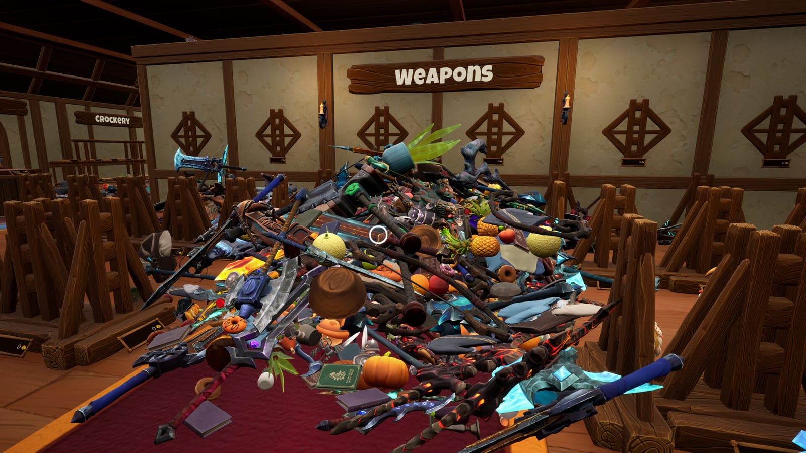The wrecked Adventurer shop floor in Tidy Up Together